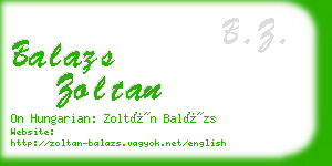 balazs zoltan business card